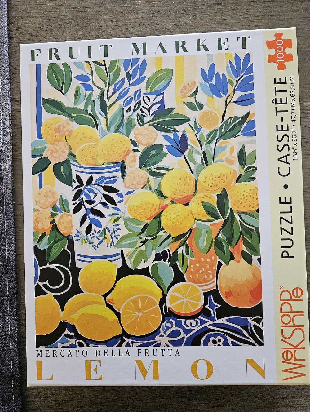 Werkshoppe Fruit Market Lemon Puzzle - Colorful Lemon Art